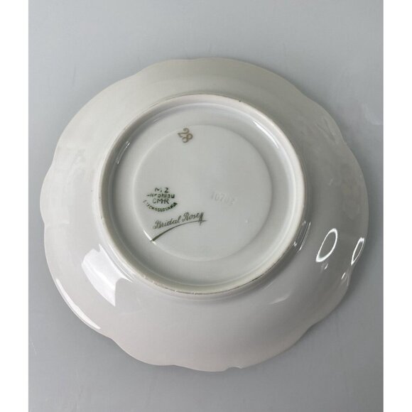 MZ Altrohlau CMR Czechoslovakia Bridal Rose Pattern Teacup & Saucer Set, Vintage - Picture 11 of 12